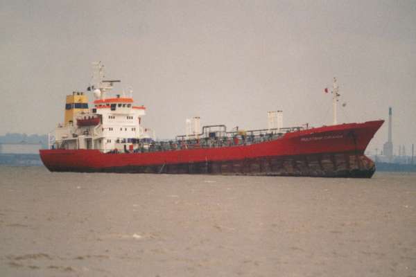 Photograph of the vessel  Multitank Catania pictured on the River Mersey on 4th August 2000