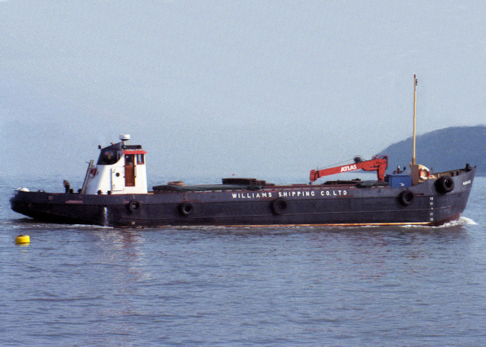 Photograph of the vessel  Murius pictured approaching Cowes on 22nd February 1988