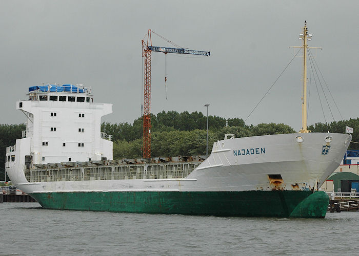 Photograph of the vessel  Najaden pictured laid up in Waalhaven, Rotterdam on 20th June 2010