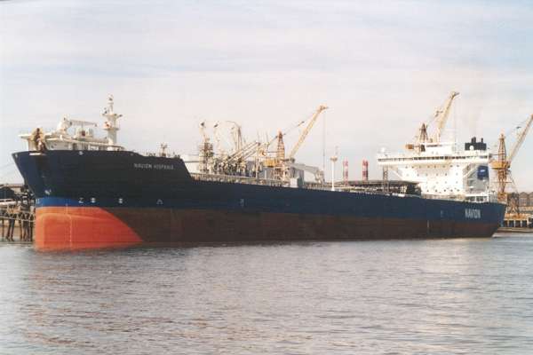 Photograph of the vessel  Navion Hispania pictured at Tranmere on 5th August 2000