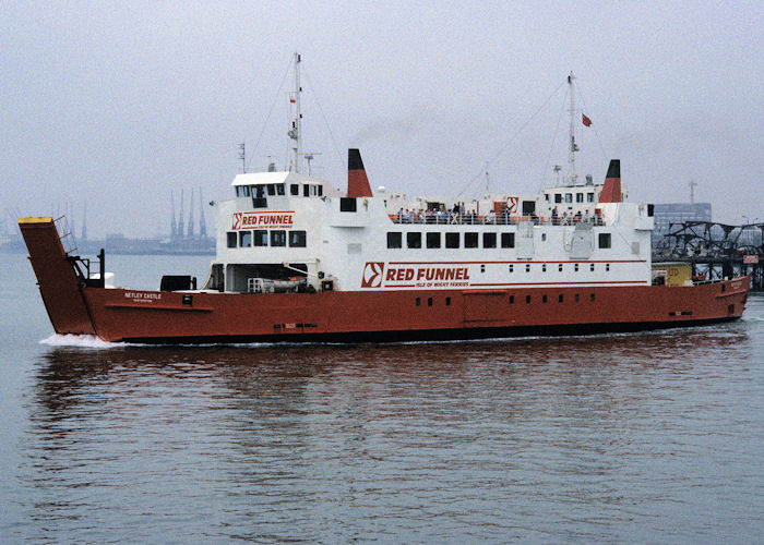 Photograph of the vessel  Netley Castle pictured departing Southampton on 31st May 1990