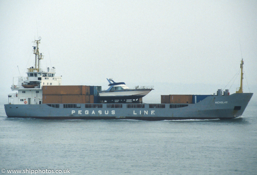 Photograph of the vessel  Nicholas pictured approaching Portsmouth Harbour on 5th July 1989