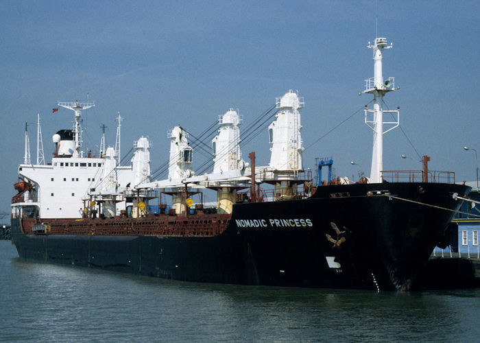 Photograph of the vessel  Nomadic Princess pictured at Tilbury on 16th May 1998
