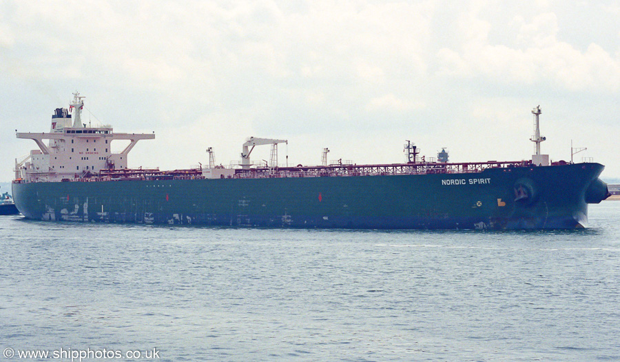 Photograph of the vessel  Nordic Spirit pictured arriving at Fawley on 6th July 2002
