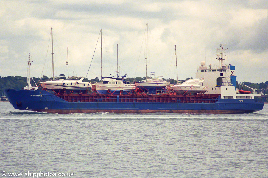 Photograph of the vessel  Nordstrand pictured arriving at Southampton on 13th June 2002