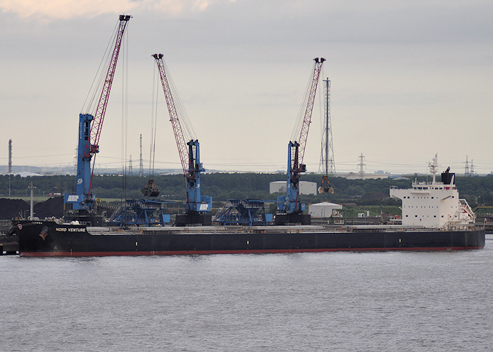 Photograph of the vessel  Nord Venture pictured at Immingham on 29th June 2011