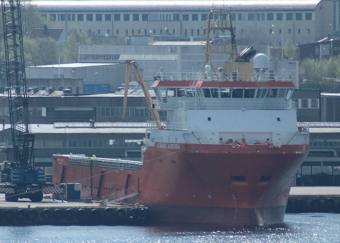 Photograph of the vessel  Normand Aurora pictured in Stavanger on 4th May 2008