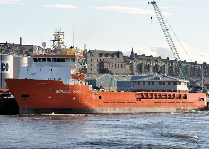 Photograph of the vessel  Normand Flipper pictured at Aberdeen on 6th May 2013
