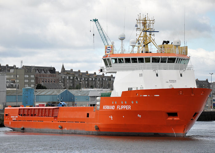 Photograph of the vessel  Normand Flipper pictured at Aberdeen on 13th May 2013