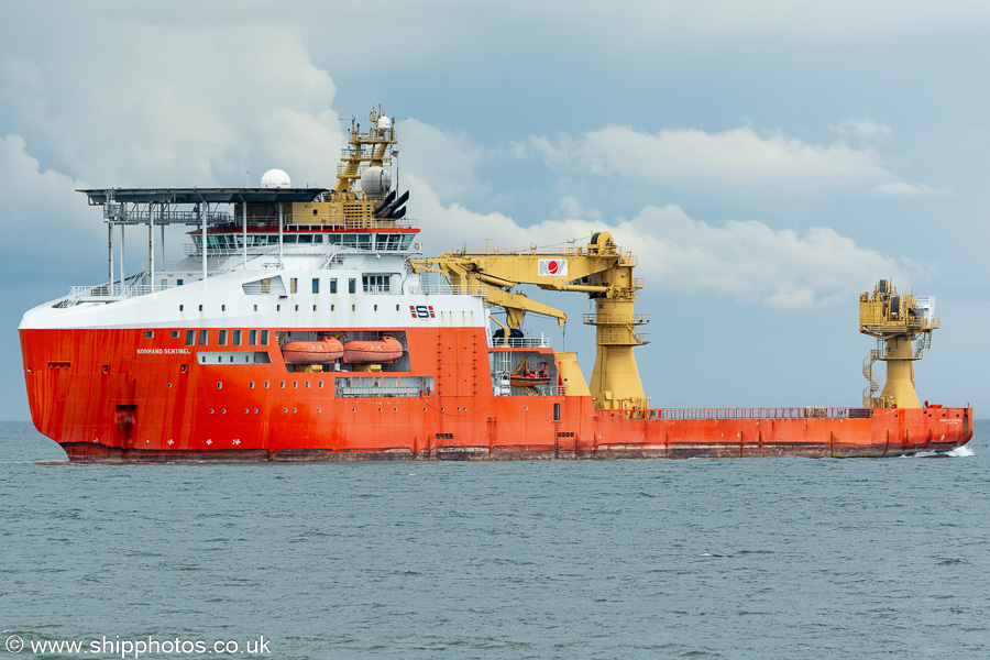Photograph of the vessel  Normand Sentinel pictured departing Blyth on 15th July 2023