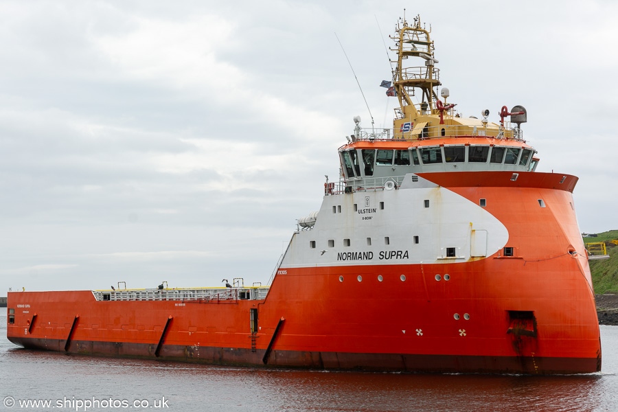 Photograph of the vessel  Normand Supra pictured arriving at Aberdeen on 22nd May 2022