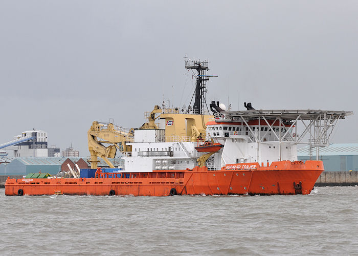 Photograph of the vessel  Normand Tonjer pictured on the River Mersey on 22nd June 2013