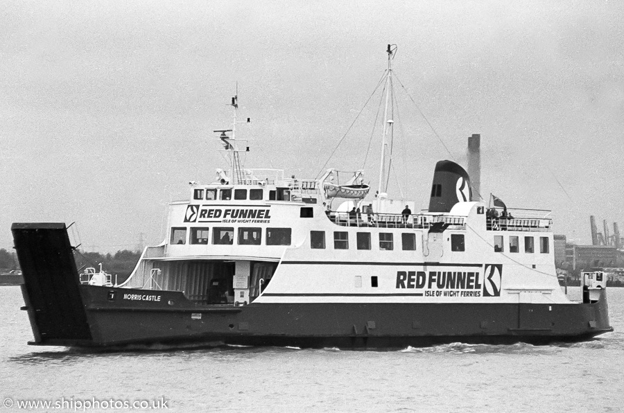 Photograph of the vessel  Norris Castle pictured departing Southampton on 30th April 1989