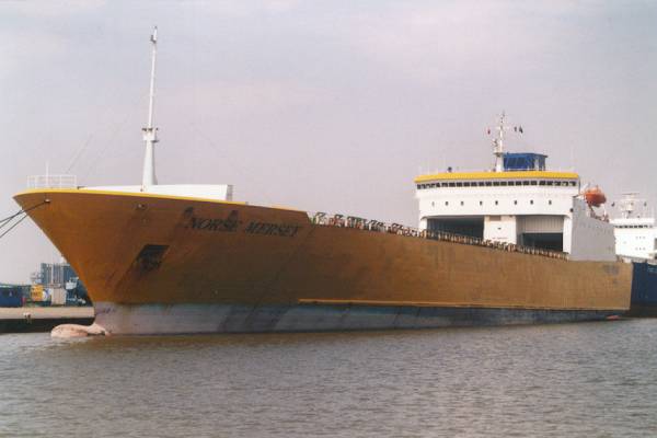 Photograph of the vessel  Norse Mersey pictured in Immingham on 18th June 2000