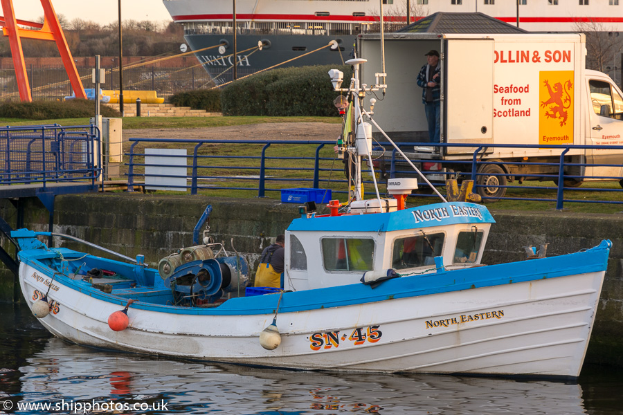 Photograph of the vessel fv North Eastern pictured at Royal Quays, North Shields on 27th December 2016
