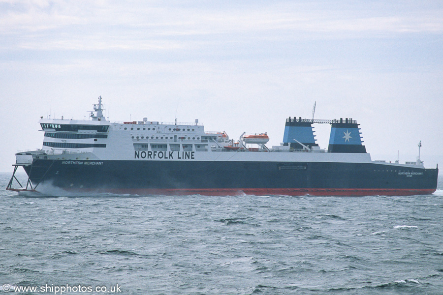 Photograph of the vessel  Northern Merchant pictured in the Straits of Dover on 22nd June 2002
