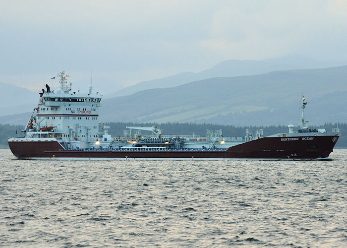 Photograph of the vessel  Northern Ocean pictured passing Greenock on 21st July 2013