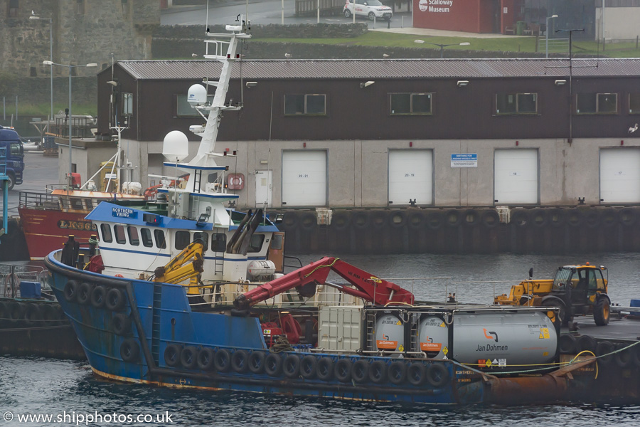 Photograph of the vessel  Northern Viking pictured at Scalloway on 21st May 2015