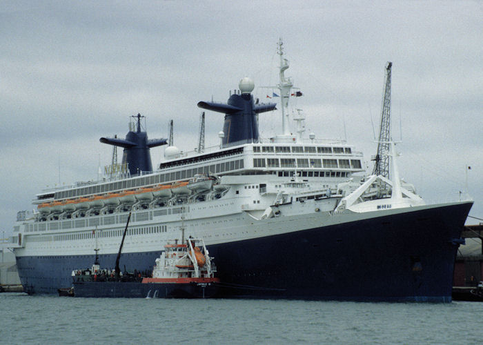 Photograph of the vessel  Norway pictured in Southampton on 30th August 1997