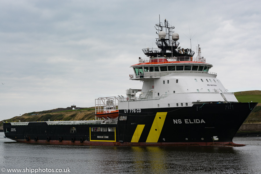 Photograph of the vessel  NS Elida pictured arriving at Aberdeen on 20th September 2015