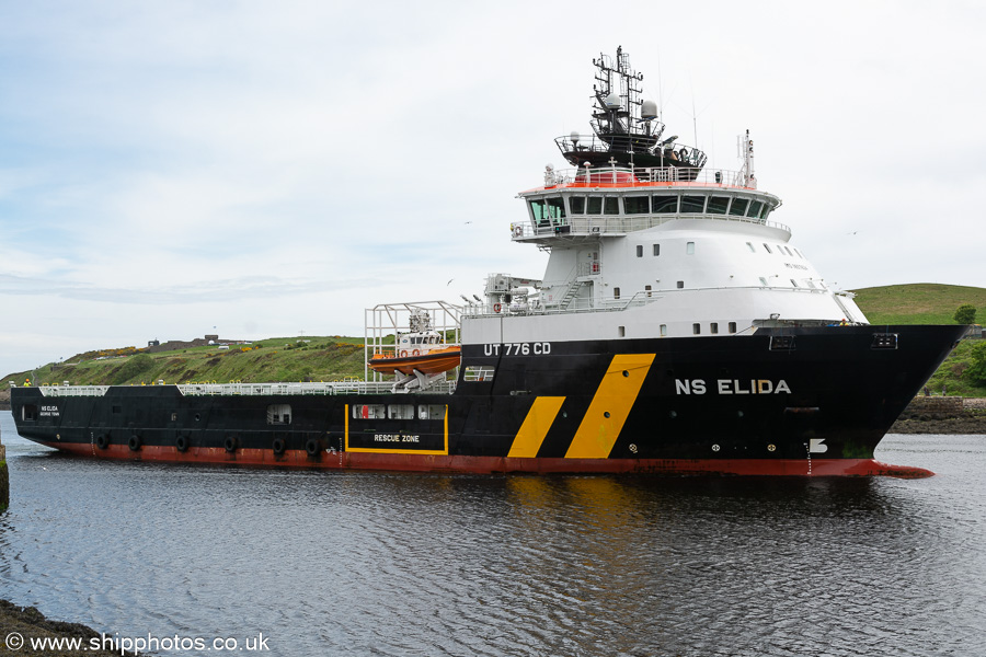 Photograph of the vessel  NS Elida pictured arriving at Aberdeen on 22nd May 2022