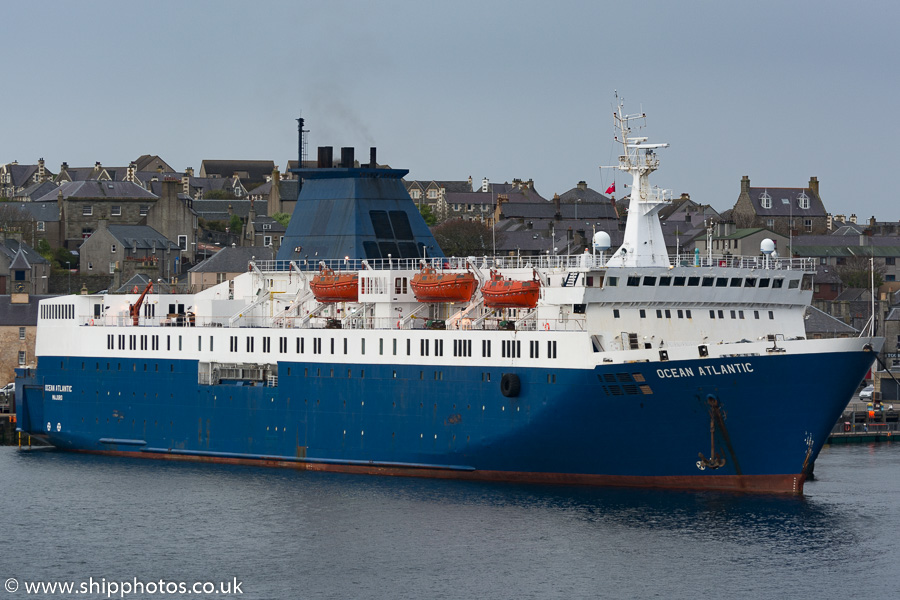Photograph of the vessel  Ocean Atlantic pictured at Lerwick on 18th May 2015