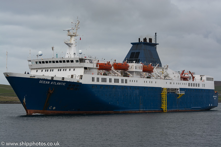Photograph of the vessel  Ocean Atlantic pictured at Lerwick on 20th May 2015