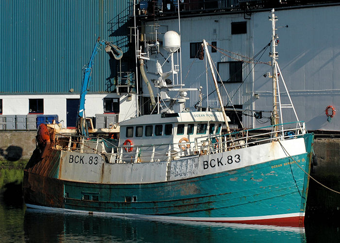 Photograph of the vessel fv Ocean Reward IV pictured at Peterhead on 28th April 2011