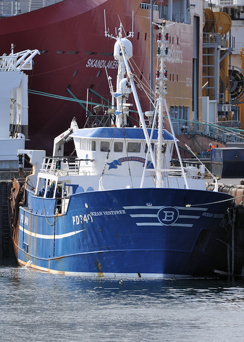 Photograph of the vessel fv Ocean Venture II pictured at Peterhead on 15th April 2012