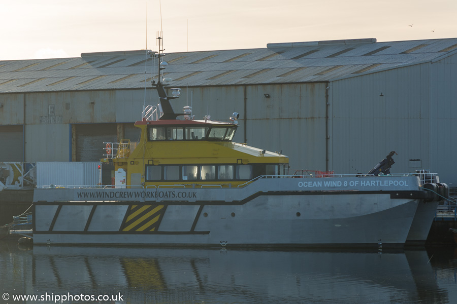 Photograph of the vessel  Ocean Wind 8 pictured at Blyth on 27th December 2016