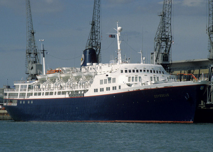 Photograph of the vessel  Odysseus pictured at Southampton on 14th August 1997