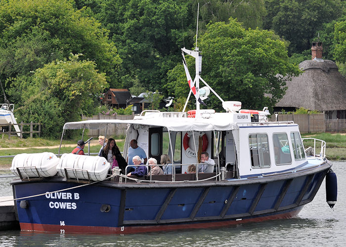 Photograph of the vessel  Oliver B pictured at Bucklers Hard on 10th June 2013