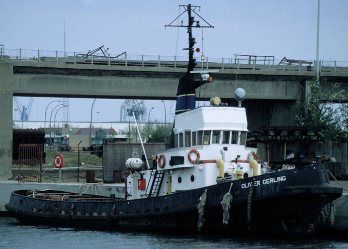 Photograph of the vessel  Olivier Gerling pictured in Antwerp on 19th April 1997