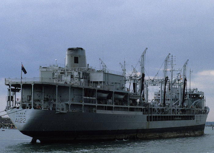 Photograph of the vessel RFA Olwen pictured at Gosport on 29th May 1994