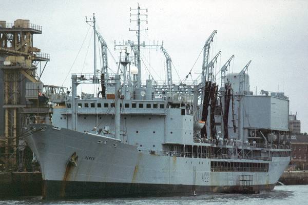 Photograph of the vessel RFA Olwen pictured in Ocean Dock, Southampton on 4th July 1998