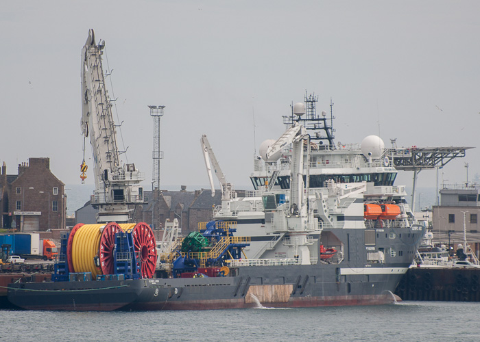 Photograph of the vessel  Olympic Ares pictured at Peterhead on 5th May 2014