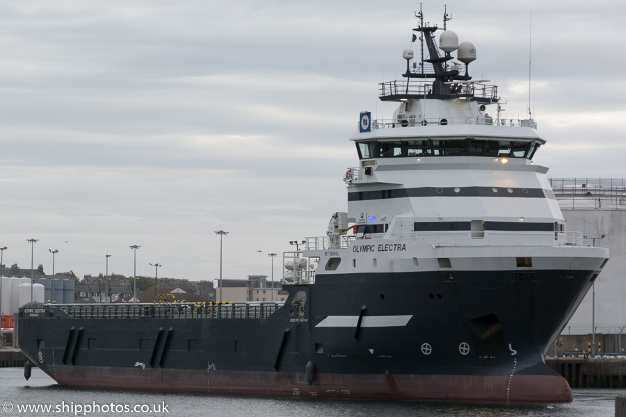 Photograph of the vessel  Olympic Electra pictured at Aberdeen on 23rd May 2015