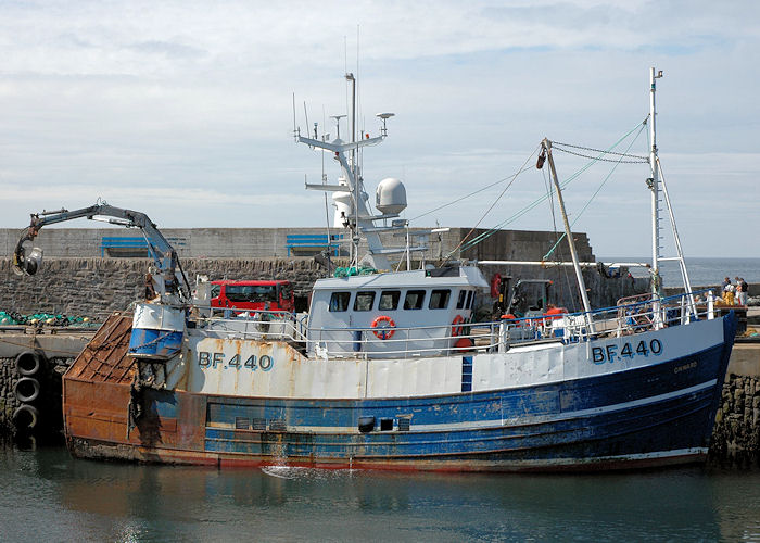 Photograph of the vessel fv Onward pictured at Macduff on 28th April 2011