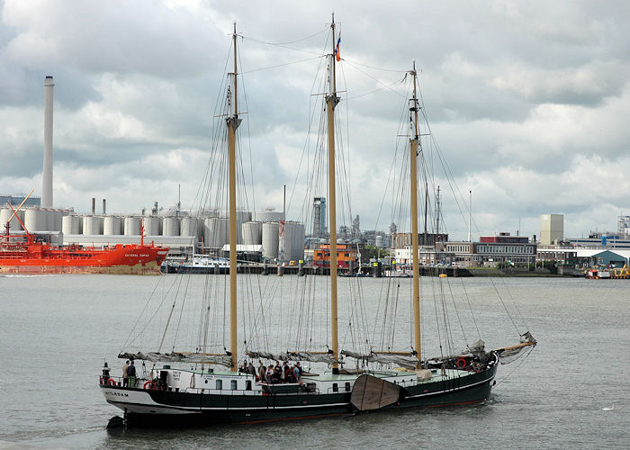 Photograph of the vessel  Oostvogel pictured passing Vlaardingen on 21st June 2010