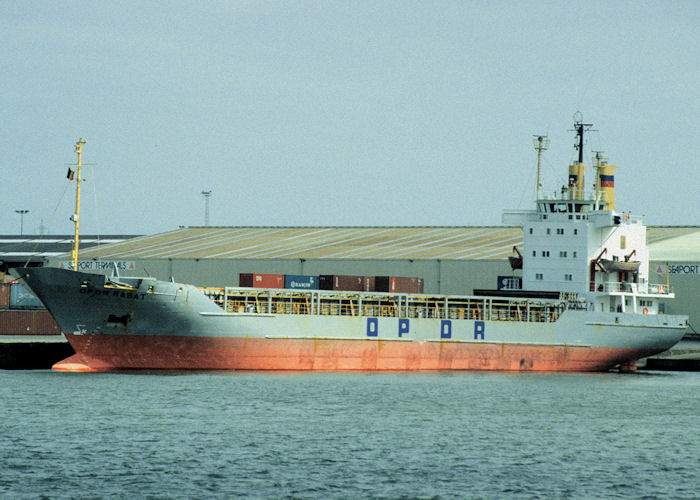 Photograph of the vessel  OPDR Rabat pictured in Antwerp on 19th April 1997