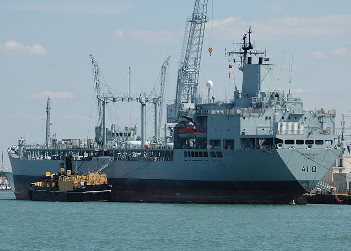Photograph of the vessel RFA Orangeleaf pictured in Portsmouth Naval Base on 8th August 2006