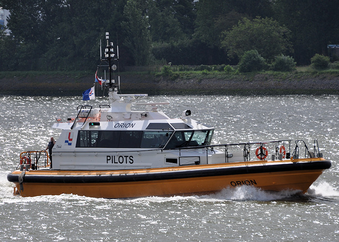 Photograph of the vessel pv Orion pictured passing Vlaardingen on 25th June 2012