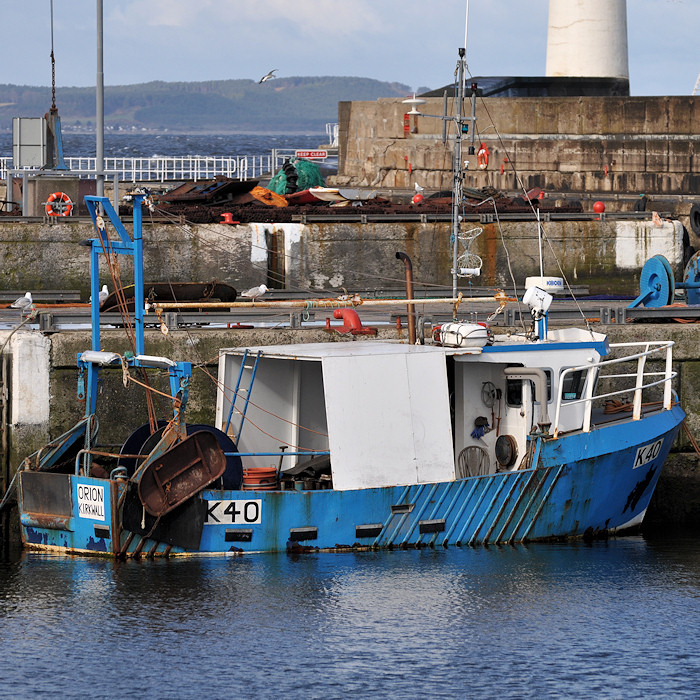 Photograph of the vessel fv Orion pictured at Buckie on 15th April 2012