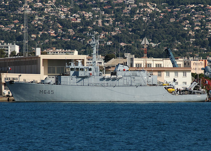 Photograph of the vessel FS Orion pictured at Toulon on 9th August 2008