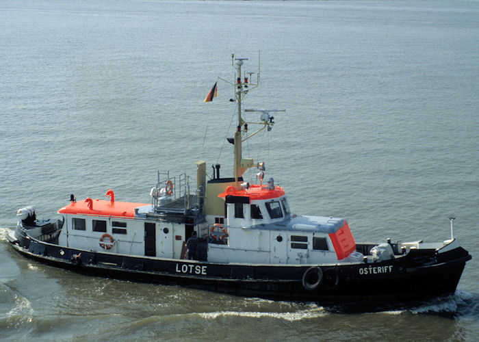 Photograph of the vessel pv Osteriff pictured on the River Elbe on 5th June 1997