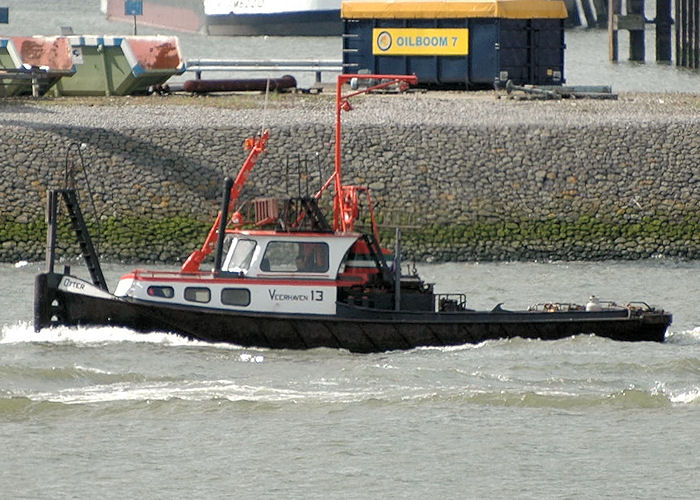 Photograph of the vessel  Otter - Veerhaven 13 pictured passing Vlaardingen on 21st June 2010