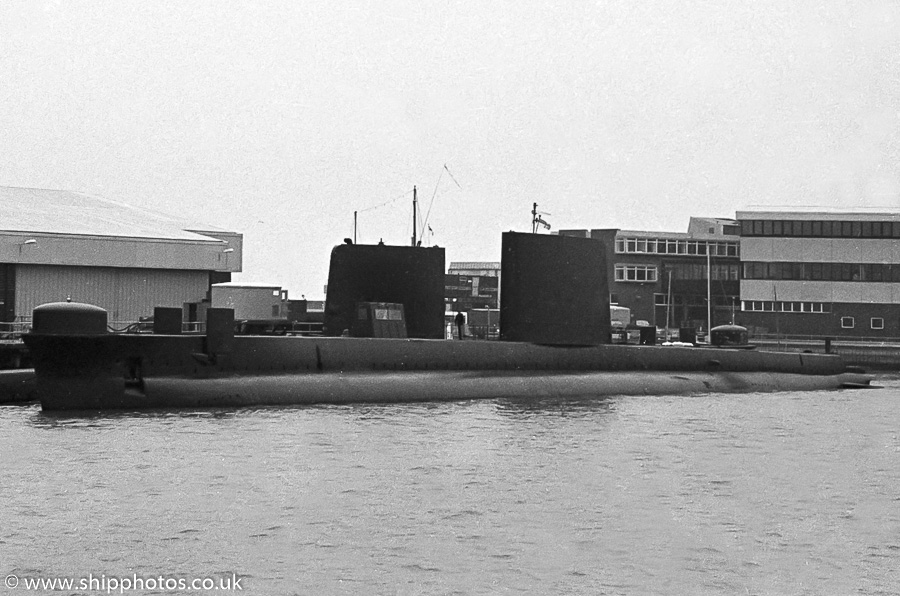 Photograph of the vessel HMS Otus pictured at Gosport on 16th April 1989