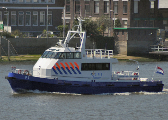 Photograph of the vessel  P 1 pictured passing Vlaardingen on 27th June 2011
