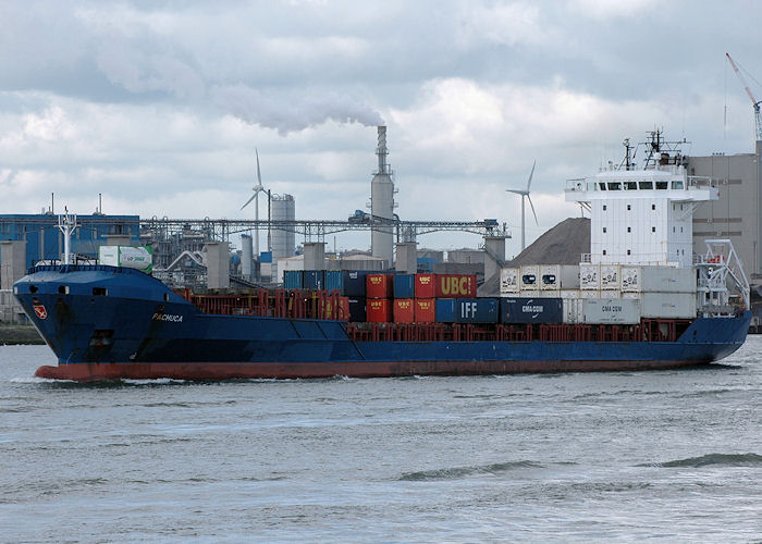 Photograph of the vessel  Pachuca pictured passing Vlaardingen on 21st June 2010