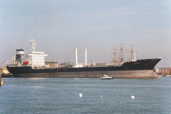 Photograph of the vessel  Parnar pictured departing Portsmouth Harbour on 10th February 1994